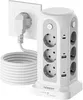 TESSAN 12 Fach Mehrfachsteckdose mit 6 USB(4 USB-A/2 USB-C) Produktbild-Vorschau 1
