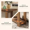 Console en bois massif de 140 cm, table étroite pour Voir les images du produit 6