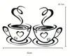 GKA Wandtattoo 2 Tassen GK22 Kaffeetasse Tasse Wandsticker Produktbild-Vorschau 3