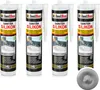 Isolbau Sanitär Silikon 4 x 300 ml Grau - Hochelastischer Produktbild-Vorschau 1
