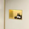 Wandeinbau-Regal Fürs Bad REA 30x45 Brush Gold Produktbild-Vorschau 2