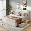 Fortuna Lai Polsterbett 160x200cm mit LED, USB & 4 Produktbild-Vorschau 1