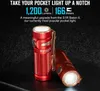 OLIGHT BATON 3 POCKET LAMP RED Latarka ładowalna 1200lm Podgląd zdjęcia produktu 2