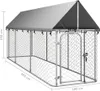 vidaXL Vonkajšia búda pre psov so strechou 400x100x150 cm - Náhľad obrázku produktu 9