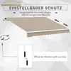 Outsunny Markise Alu-Markise Gelenkarmmarkise Markise 3,95 Produktbild-Vorschau 6
