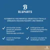 A blue background with text and a logo, followed by a brown textured background. Produktbild-Vorschau