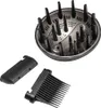 A set of hair dryer attachments, including a diffuser and two other pieces, are displayed against a white background. Anteprima dell’immagine prodotto