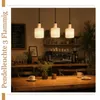 Suspension ZMH avec abat-jour en tissu, 3 lumières, table à Voir les images du produit 8
