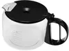 A clear studio shot of a coffee pot carafe with a black lid and handle, against a white background. Anteprima dell’immagine prodotto