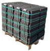 A pallet of stacked briquettes, secured with straps. Produktbild-Vorschau