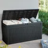 Keter Garten-Aufbewahrungsbox Comfy 270 L Anthrazit Produktbild-Vorschau 2