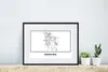 MuchoWow® Gerahmtes Poster Karte - Stadtplan - Seraing - Produktbild-Vorschau 6