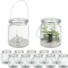 12er-Set Kerzenlaternen aus Glas mit Henkeln Produktbild-Vorschau 8
