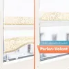 Doppelrollo Klemmfix ohne Bohren mit Perlen mit Volant Produktbild-Vorschau 3