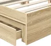 Aufbewahrungsbett Sonoma-Eiche 150 x 200 cm Holzwerkstoff Produktbild-Vorschau 11