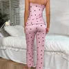 Dámské pyžamo, pyžamový komplet, top a kalhoty - LUNAR Pink Náhled obrázku produktu 4