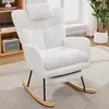 Poltrona a dondolo Merax Teddy, poltrona relax con Anteprima dell’immagine prodotto 2