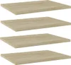 Półki Na Książki, 4 Szt., Kolor Dąb Sonoma, 40X30X1,5 Cm Podgląd zdjęcia produktu 7