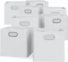 Skládací box Vicco  Bílá 30 x 30 cm Sada 8 kusů, Model Náhled obrázku produktu 1