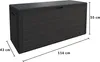 CASARIA® Gartenbox 280L UV-beständig Griffmulden Produktbild-Vorschau 2