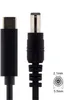 SYSTEM-S USB 3.1 Kabel 145 cm Typ C Stecker zu DC 20 V 5,5 Produktbild-Vorschau 1