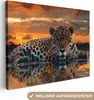 Wanddeko 80x60 cm - Tiere - Natur - Leopard - Produktbild-Vorschau 1