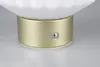 LED stolová lampa - H 19 cm - Mosadz - Biela - Sklo - Kov - Náhľad obrázku produktu 13