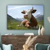 OneMillionCanvasses® - Leinwandbilder - 140x90 cm, Kuh - Produktbild-Vorschau 4