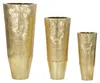 Set aus 3 goldenen Vasen aus Metall – Trio mit Produktbild-Vorschau 1