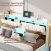 UnboxG Letto matrimoniale moderno in velluto 160x200 cm con Anteprima dell’immagine prodotto 8