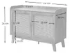 2-türiges Sideboard aus Rattangeflecht, B 110 cm – PALMO Produktbild-Vorschau 8