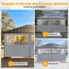 (2,4 x 3,6 m, couleur gris) Rideau de protection coupe-vent Voir les images du produit 6