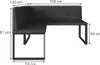 Eckbank Vicco Ravon Anthrazit 120 x 150 cm, Model 58494 Produktbild-Vorschau 2