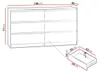 MIRJAN24 Kommode Malwa M6 140, Stilvoll Sideboard mit 6 Produktbild-Vorschau 7