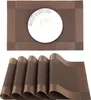 OKWISH 6er Set Platzset Abwischbar,Tischset Abwaschbar  PVC Produktbild-Vorschau 1