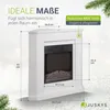 Juskys Elektrokamin 1000 / 2000 W - Eckkamin mit Heizung, Produktbild-Vorschau 4