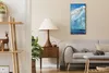 Dekor Leinwand Uhr Wandbilder 30x60 Malerei Abstrakte Berg Produktbild-Vorschau 3