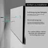 Artforma Badspiegel 80x80 cm - mit LED Beleuchtung - LED Produktbild-Vorschau 2
