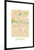 MuchoWow® Gerahmtes Poster Dorsten - Karte - Stadtplan - Produktbild-Vorschau 1