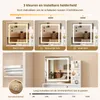 Puluomis make-uptafel met dimbare LED-verlichting, kaptafel Productafbeelding-voorbeeld 4
