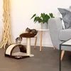lionto Kompakt-Kratzbaum, kleiner Kratzbaum mit Spielball, Produktbild-Vorschau 2