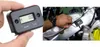 A collage showing a small digital hour meter in a hand and a person installing it on a motorcycle. Anteprima dell’immagine prodotto