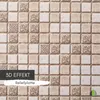 3D-Wandpaneele PVC | Mosaik Optik | Brown - 1 Platte - 0.5 Produktbild-Vorschau 3