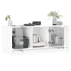 vidaXL TV skříňka se skleněnými dvířky bílá 102x37x42 cm Náhled obrázku produktu 5