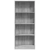 vidaXL Knihovna Grey Sonoma 60x24x143 cm Materiál na bázi Náhled obrázku produktu 4