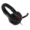 A black and red gaming headset with a microphone is shown against a white background. Produktbild-Vorschau