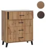 Kommode HWC-P42, dressoir/buffet, 4 lades, MDF, 92x80x40 cm Productafbeelding-voorbeeld 8