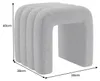 riess-ambiente Polsterhocker VOGUE 40cm grau Bouclé U-Form Produktbild-Vorschau 7