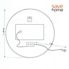 SAVE ®HOME Okrągłe lustro łazienkowe LED - 80 cm - Podgląd zdjęcia produktu 7