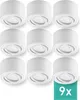 9er Set Oktaplex Aufbaustrahler Alu flach & schwenkbar Produktbild-Vorschau 1